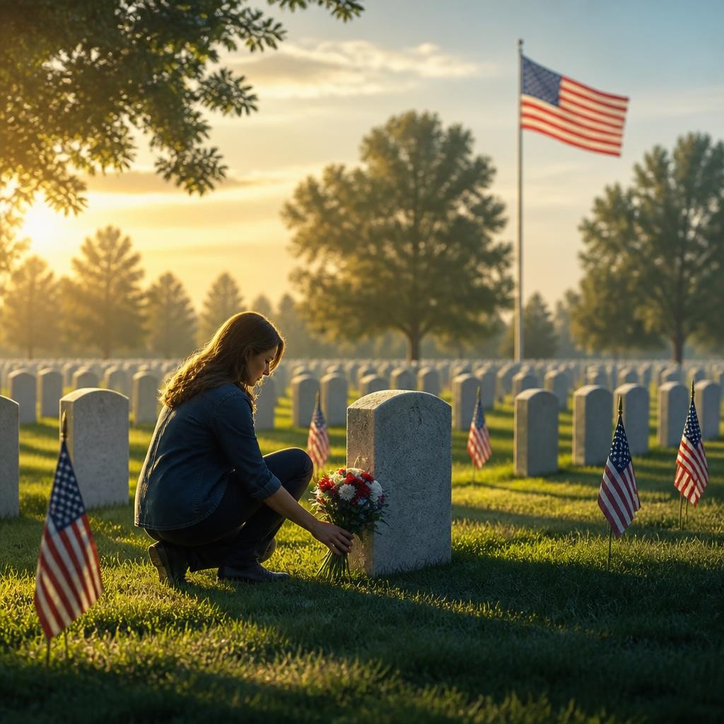 Illustration for the English word “cemetery”