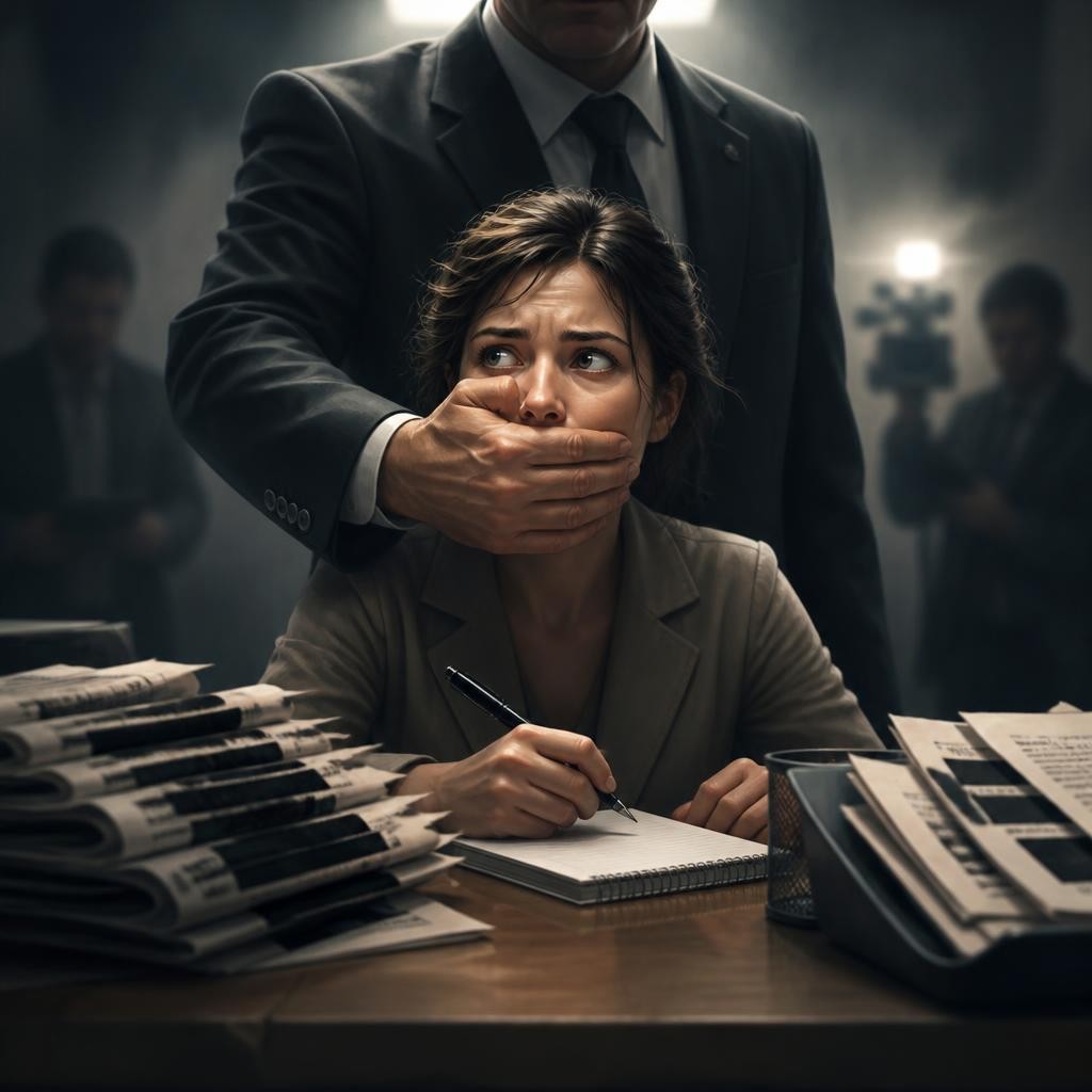 Illustration for the English word “censorship”