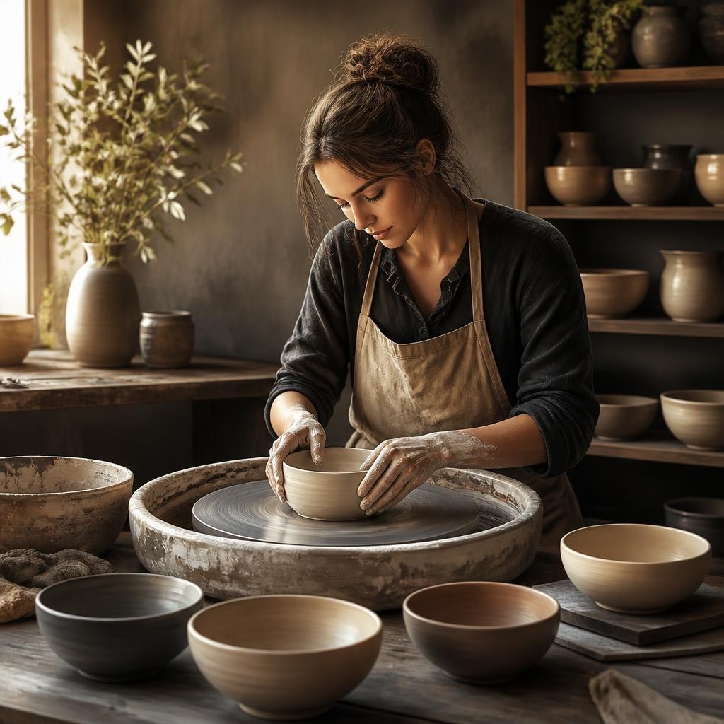 Illustration for the English word “ceramic”