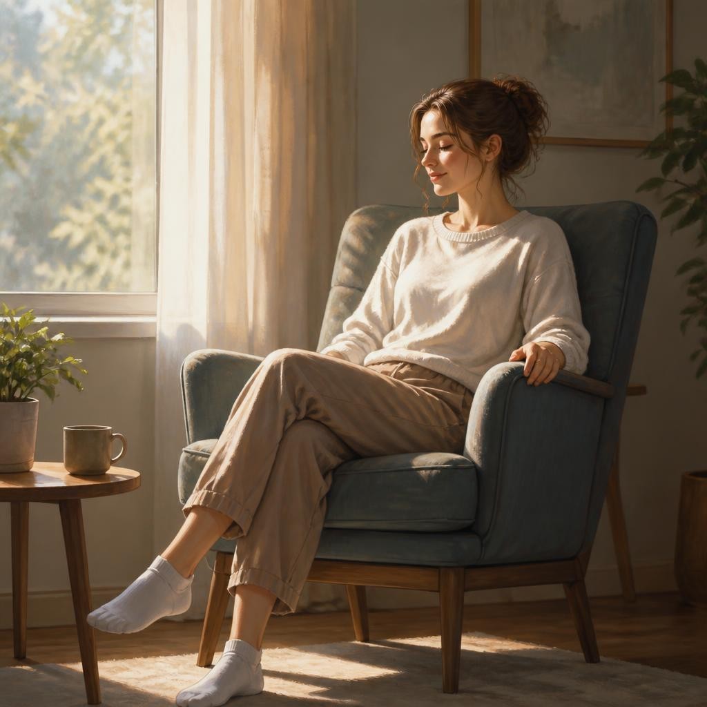 Illustration for the English word “chair”