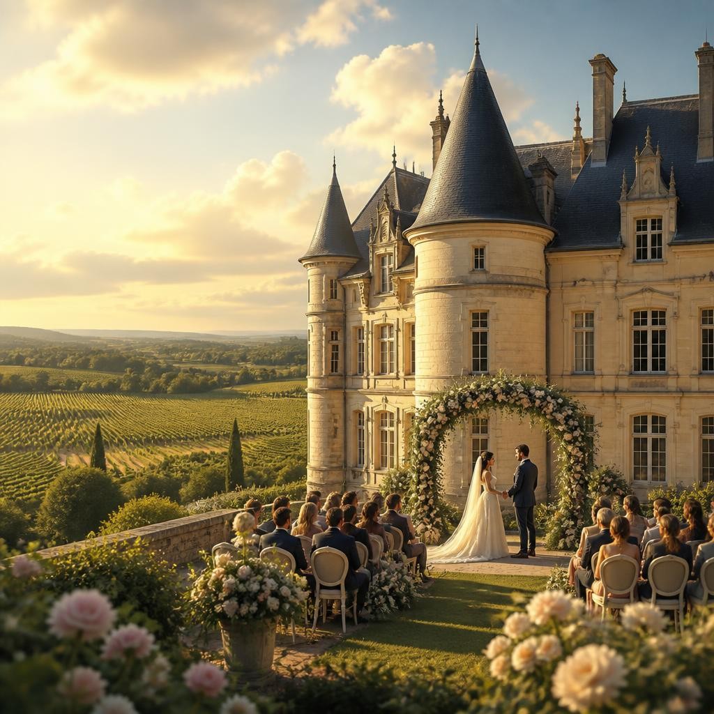 Illustration for the English word “chateau”