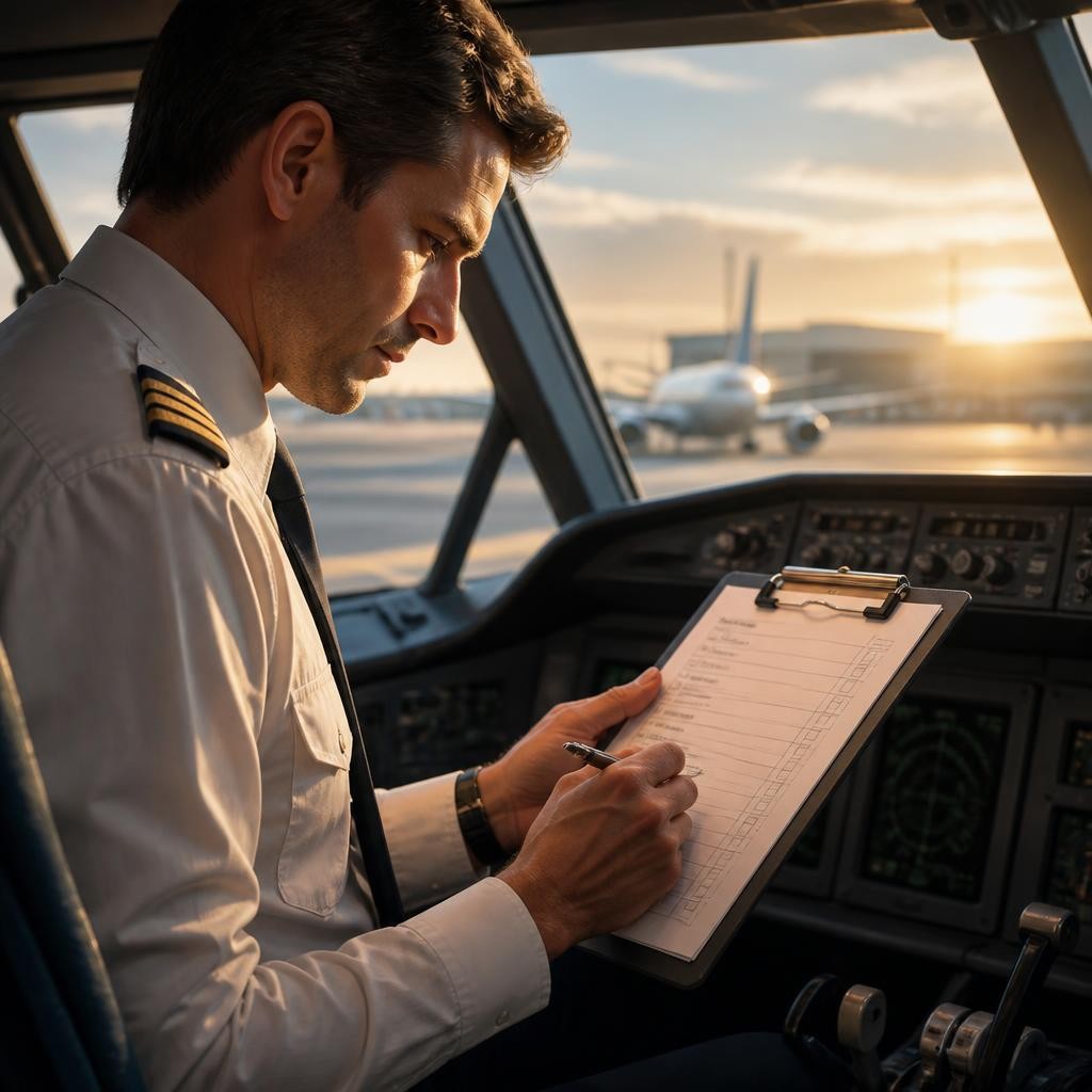 Illustration for the English word “checklist”