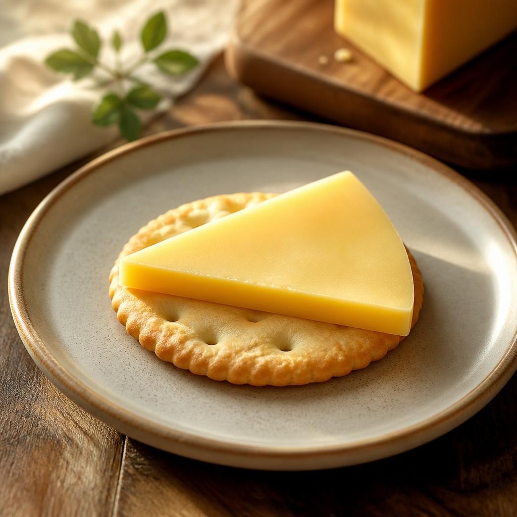 Illustration for the English word “cheese”
