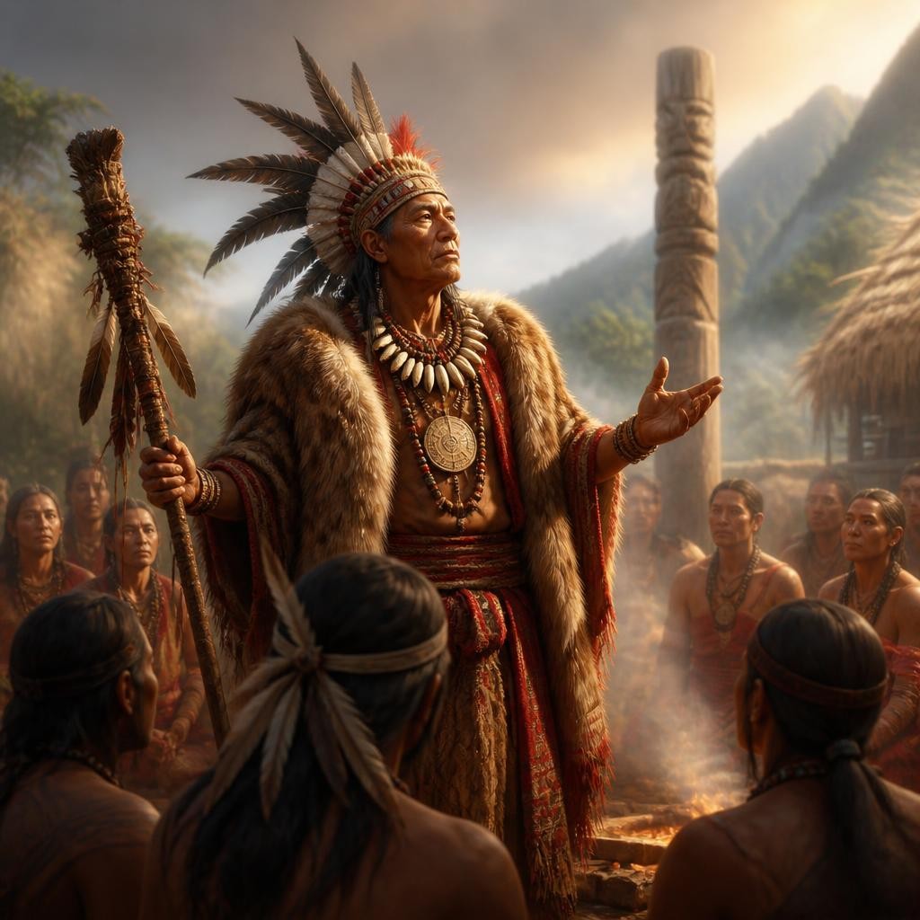 Illustration for the English word “chief”