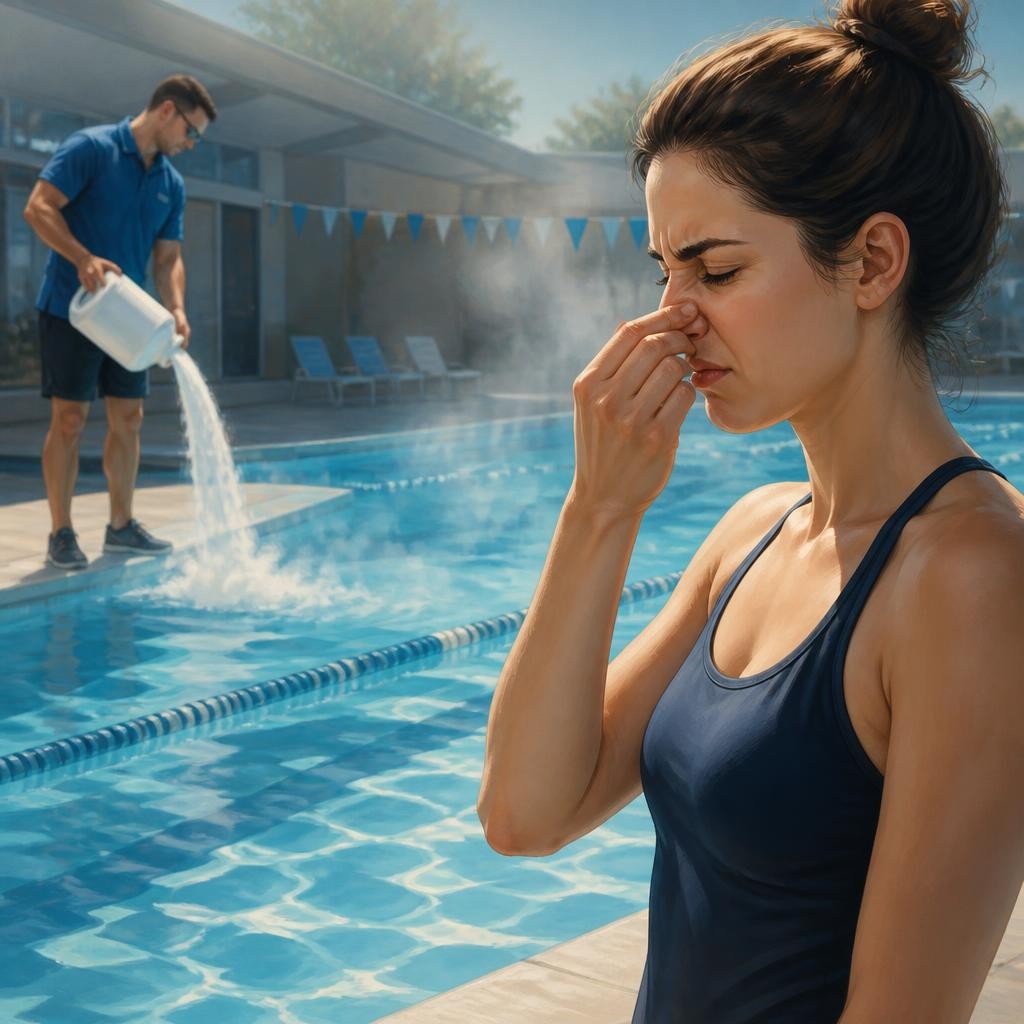 Illustration for the English word “chlorine”