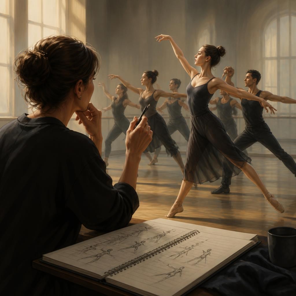Illustration for the English word “choreography”