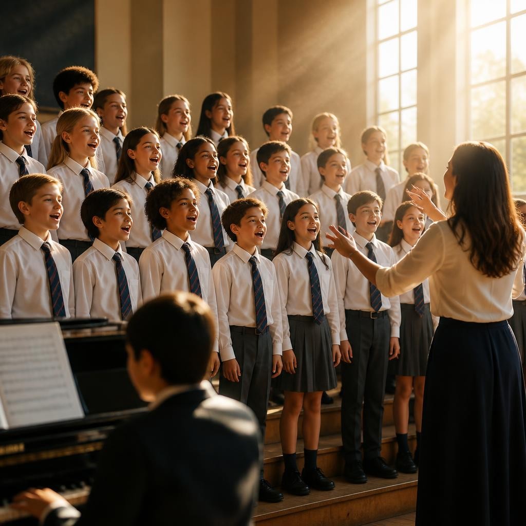 Illustration for the English word “chorus”