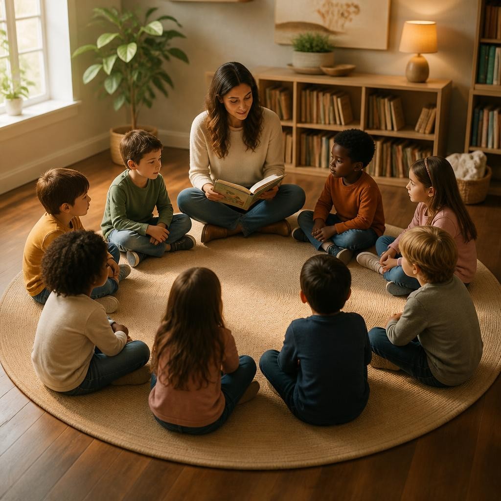 Illustration for the English word “circle”