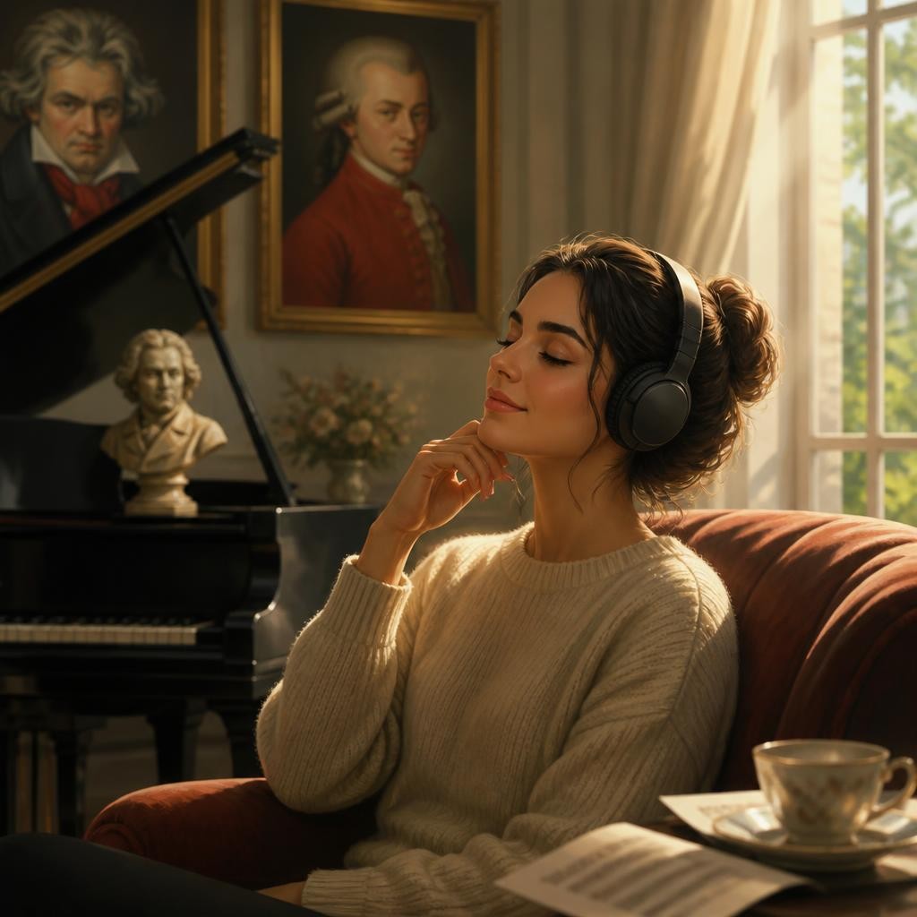 Illustration for the English word “classical”
