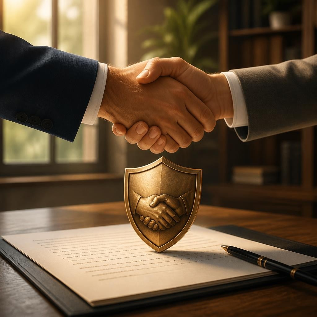 Illustration for the English word “clause”