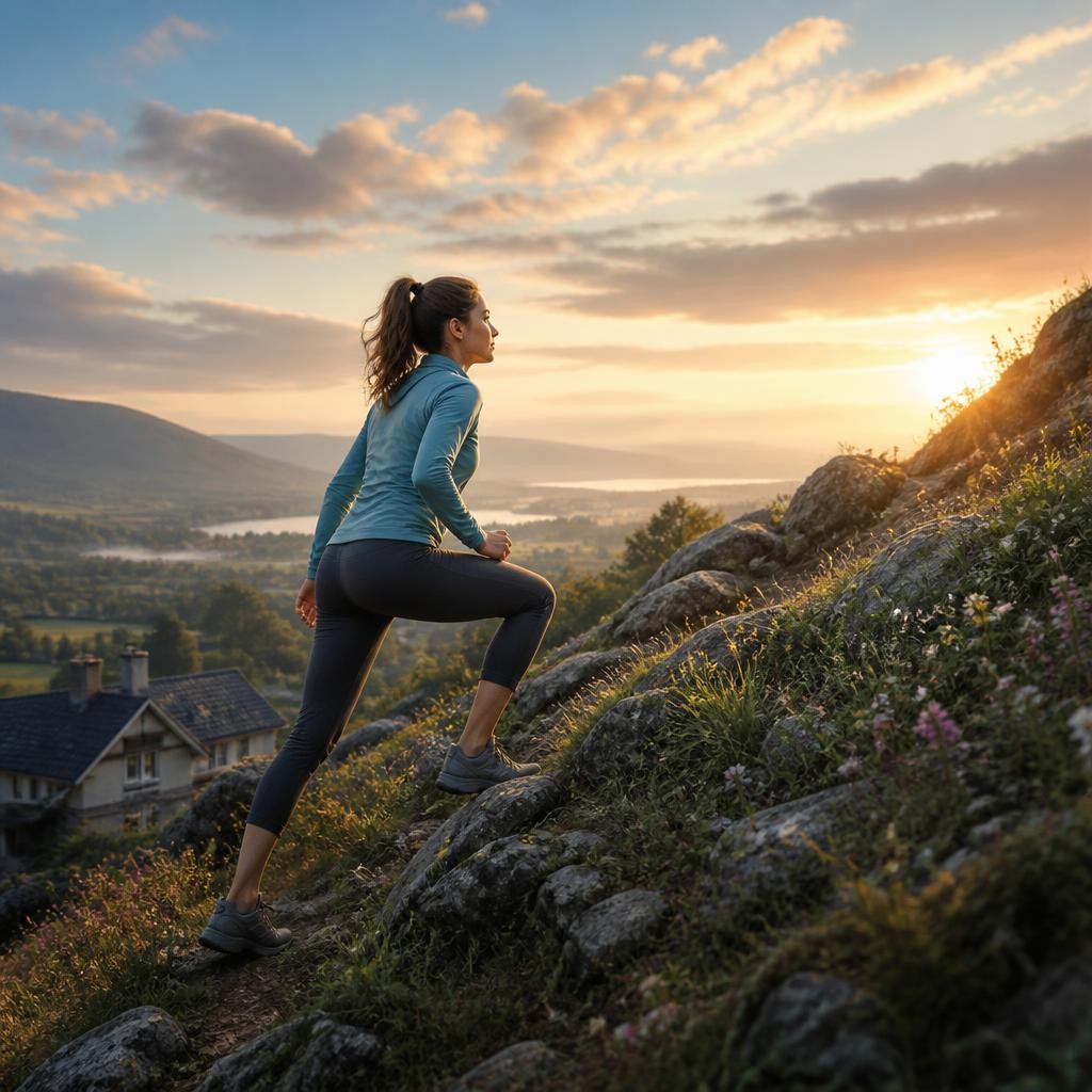 Illustration for the English word “climb”