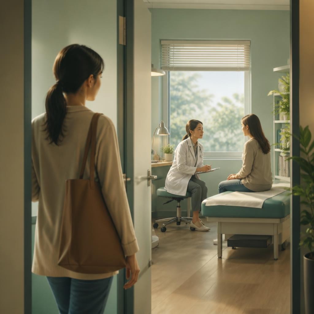 Illustration for the English word “clinic”