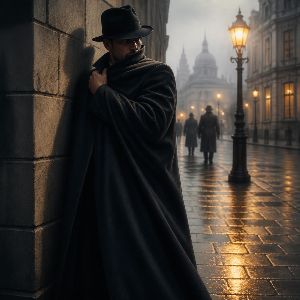 Illustration for the English word “cloak”