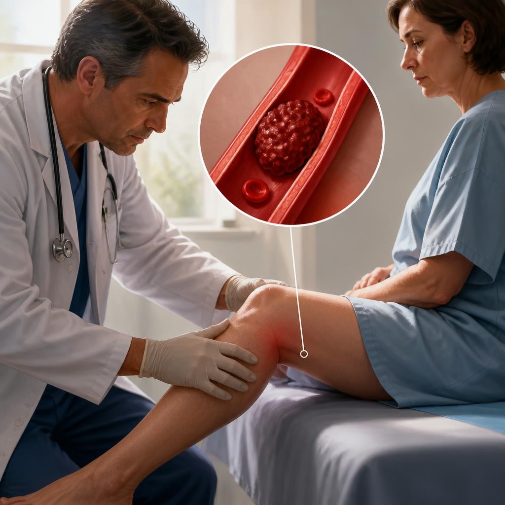 Illustration for the English word “clot”