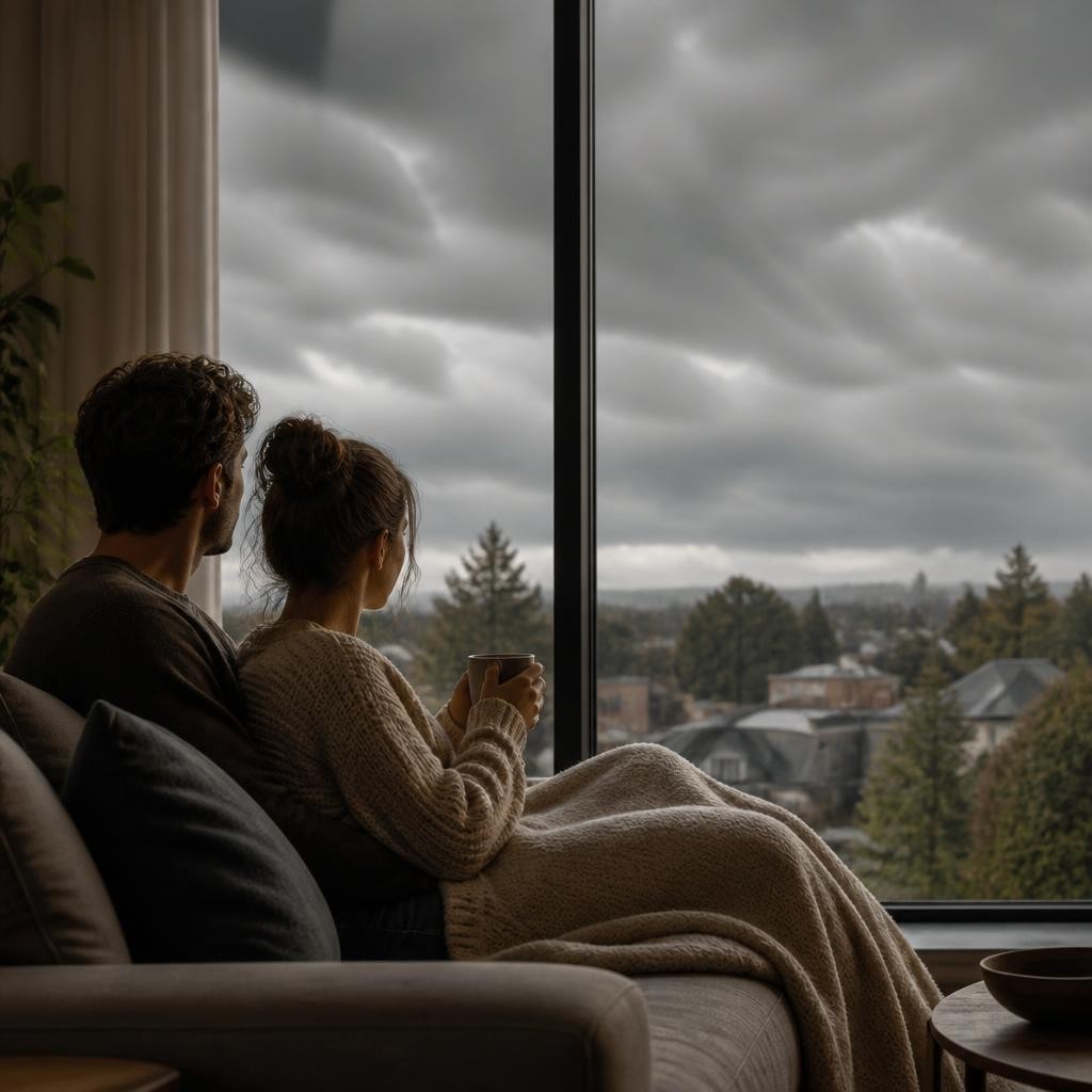 Illustration for the English word “cloudy”