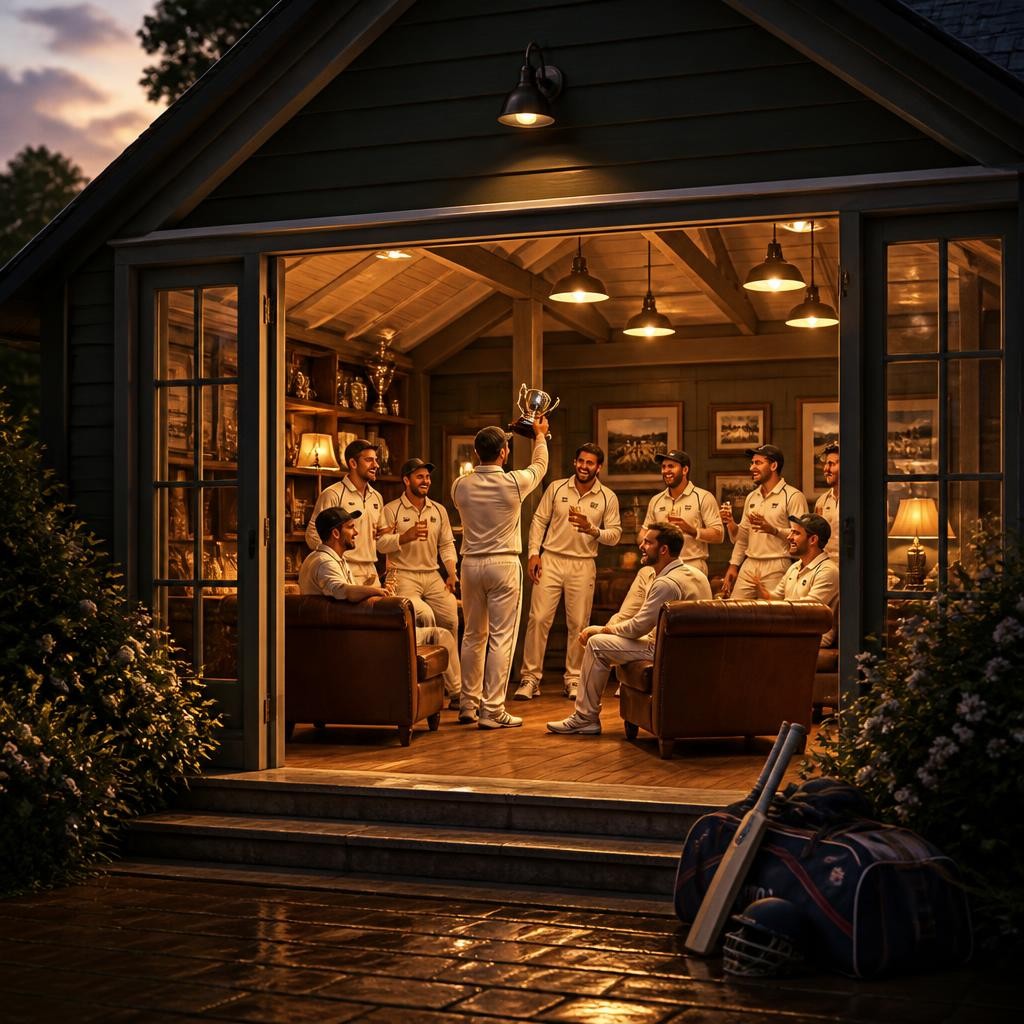 Illustration for the English word “clubhouse”