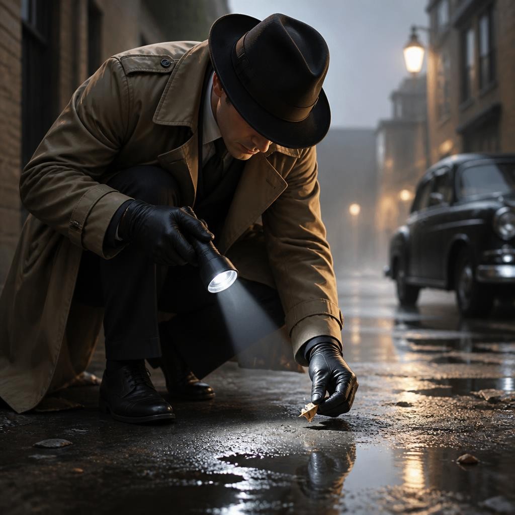Illustration for the English word “clue”