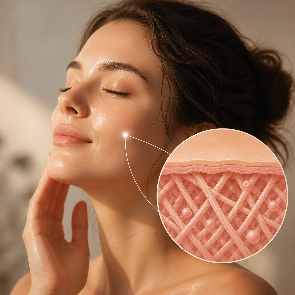 Illustration for the English word “collagen”