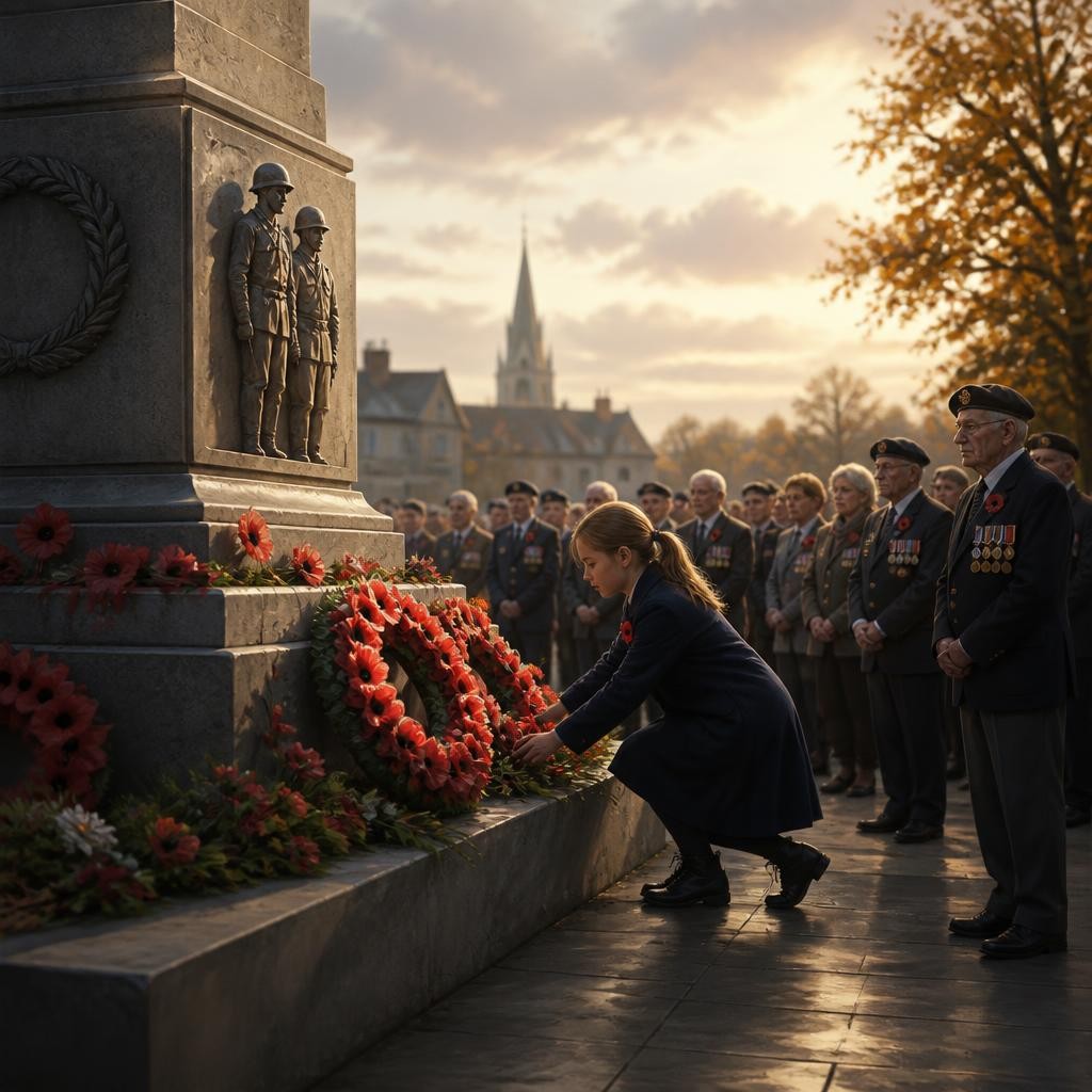 Illustration for the English word “commemorate”