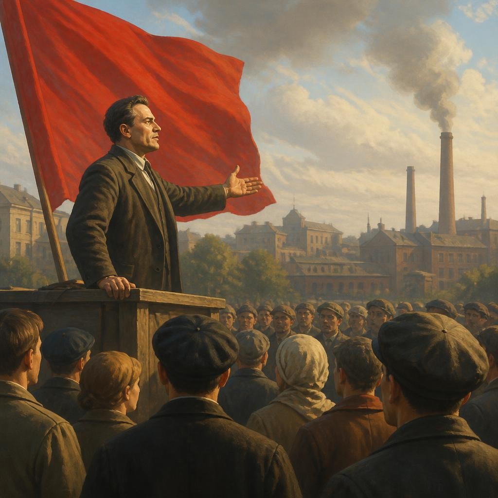 Illustration for the English word “communism”