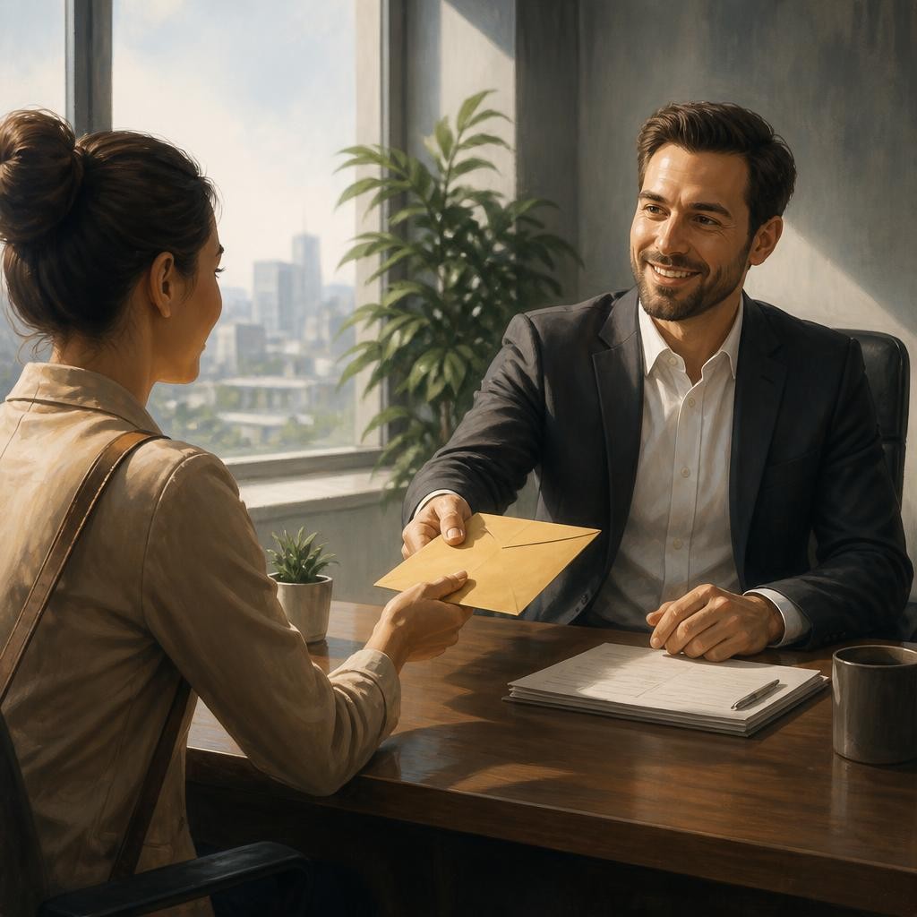 Illustration for the English word “compensate”