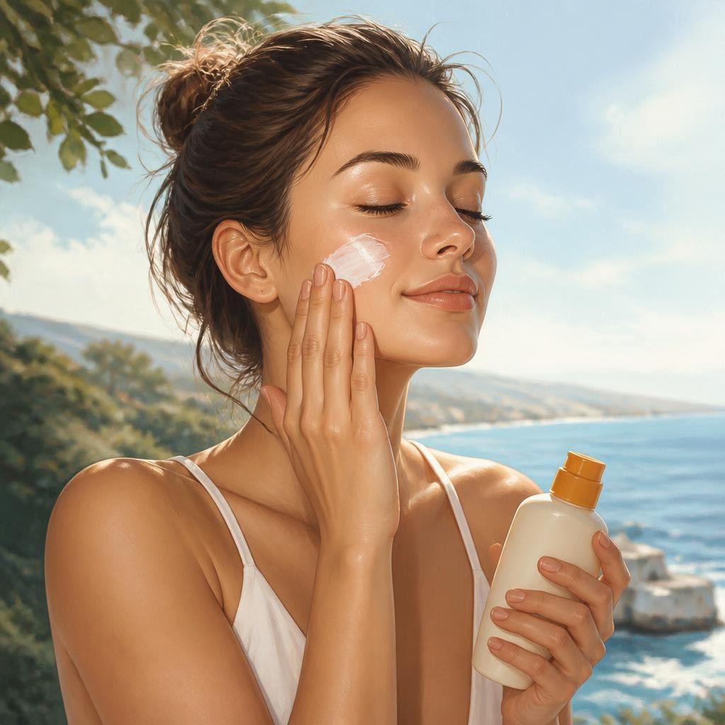 Illustration for the English word “complexion”
