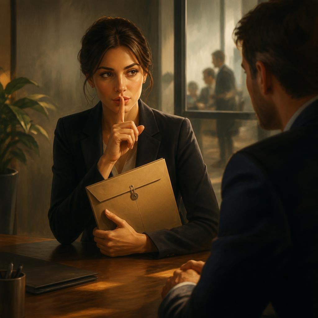 Illustration for the English word “confidential”
