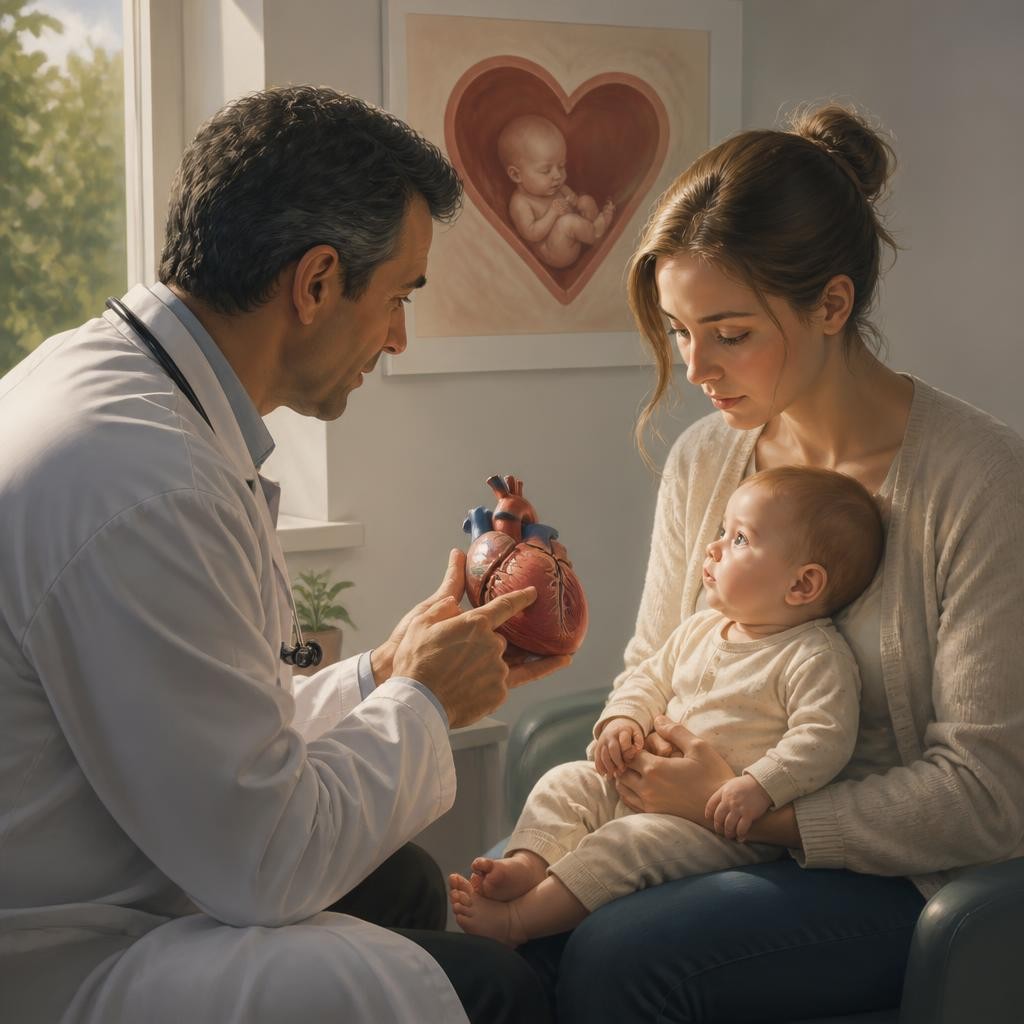 Illustration for the English word “congenital”