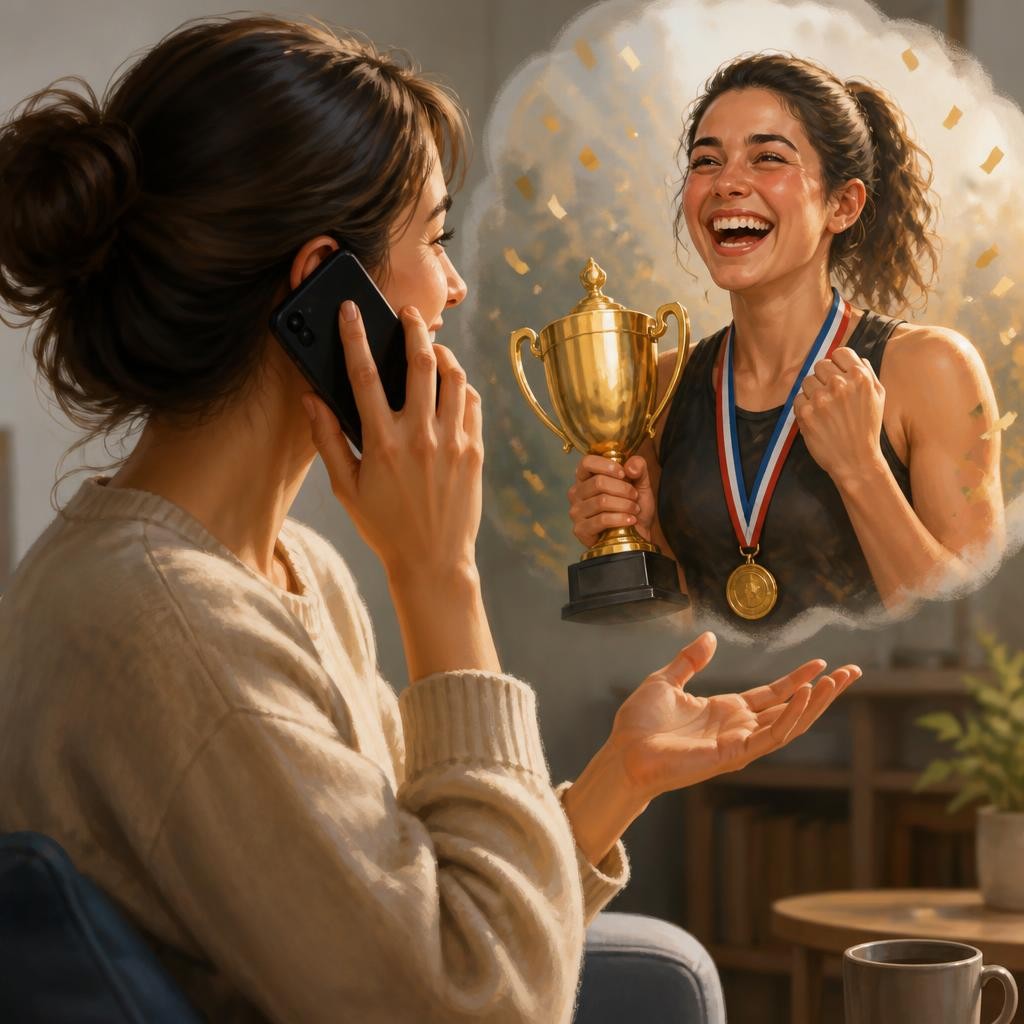Illustration for the English word “congratulate”