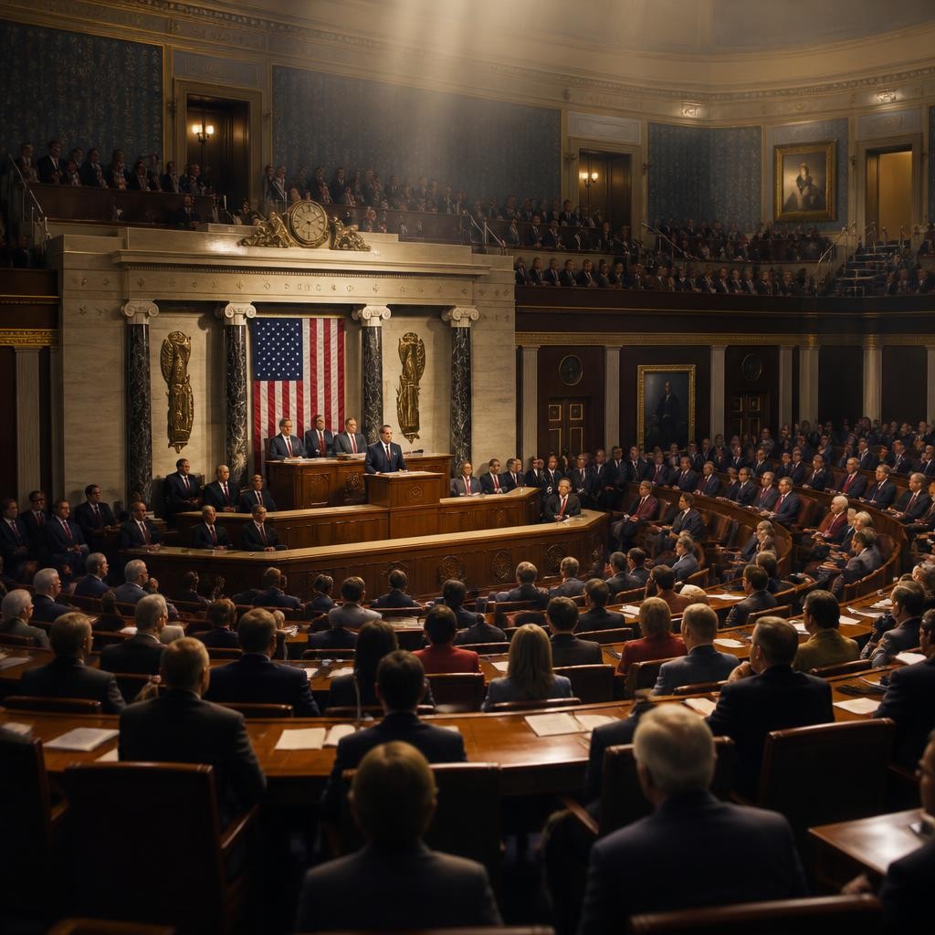 Illustration for the English word “congress”