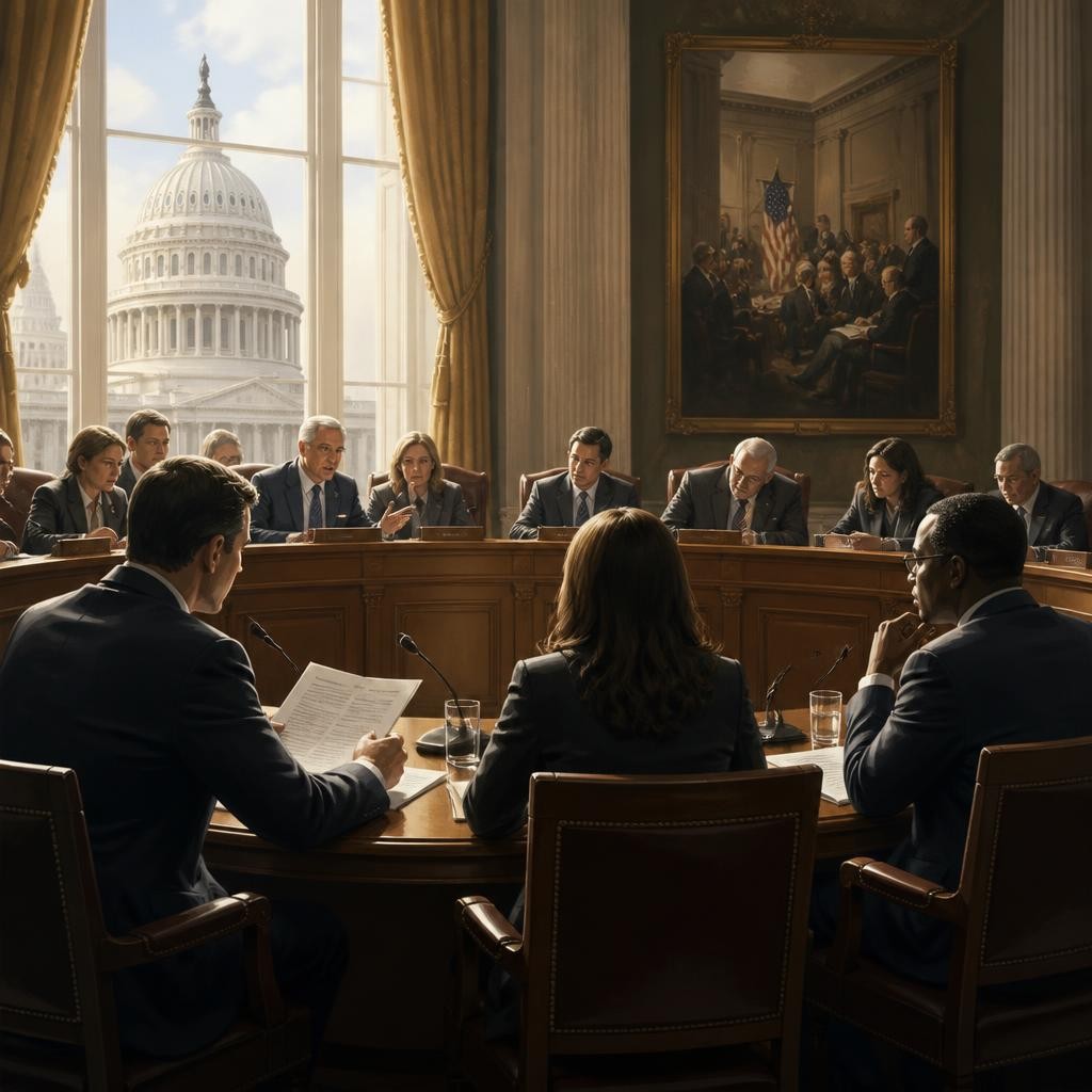 Illustration for the English word “congressional”