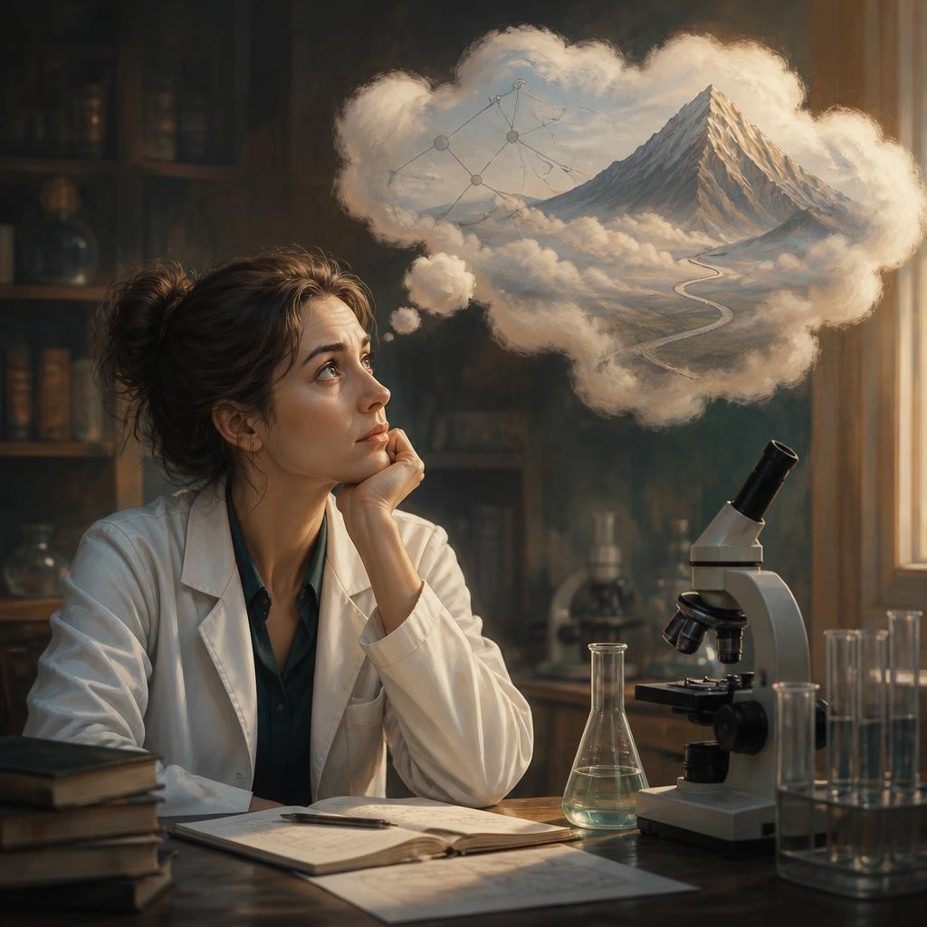 Illustration for the English word “conjecture”