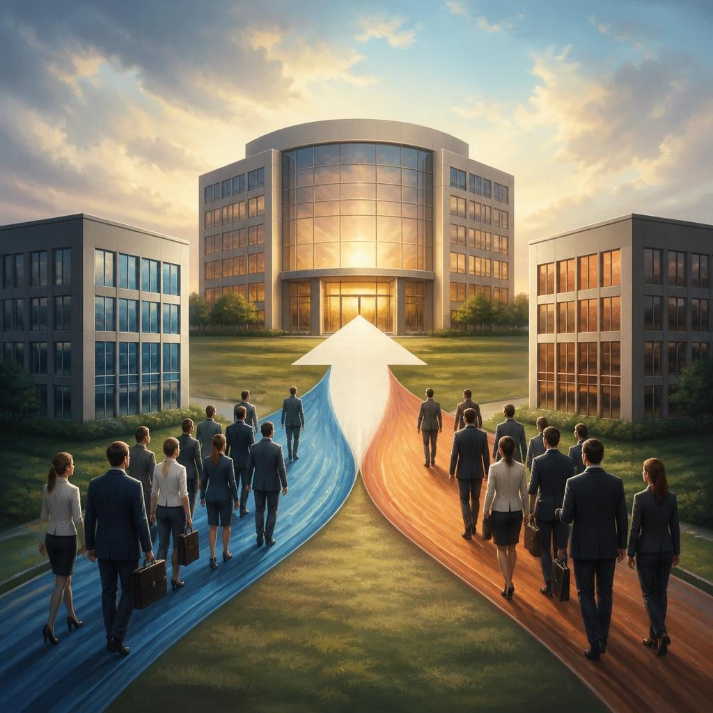 Illustration for the English word “consolidate”