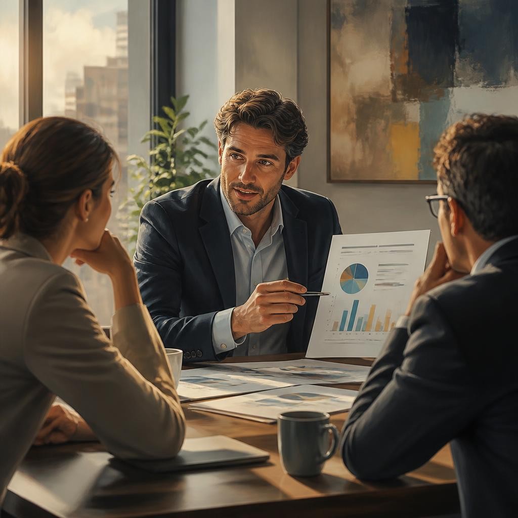 Illustration for the English word “consultant”