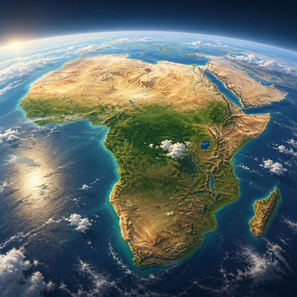 Illustration for the English word “continent”