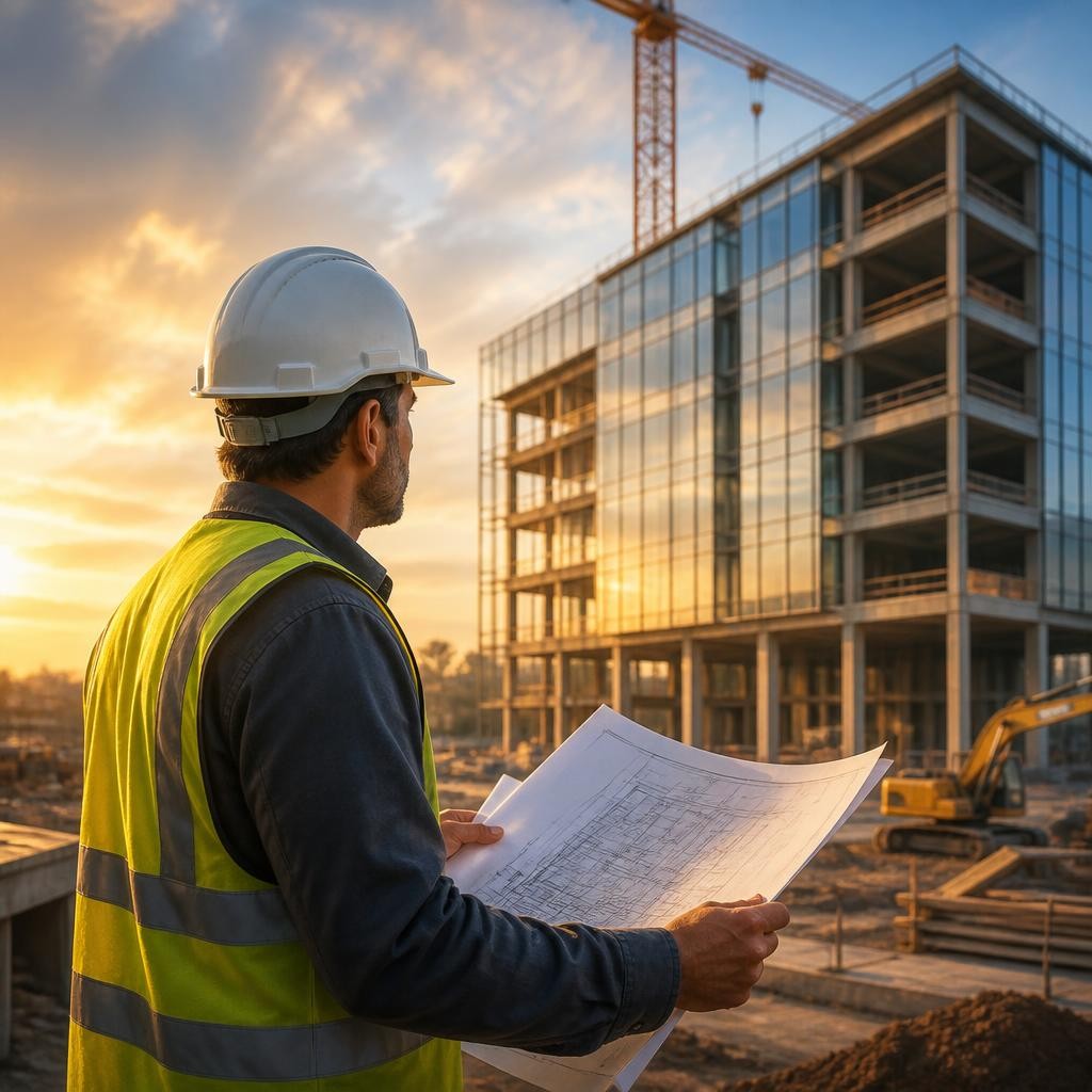 Illustration for the English word “contractor”