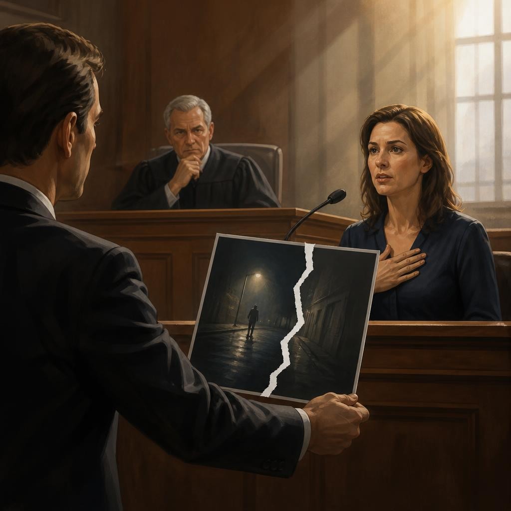 Illustration for the English word “contradict”