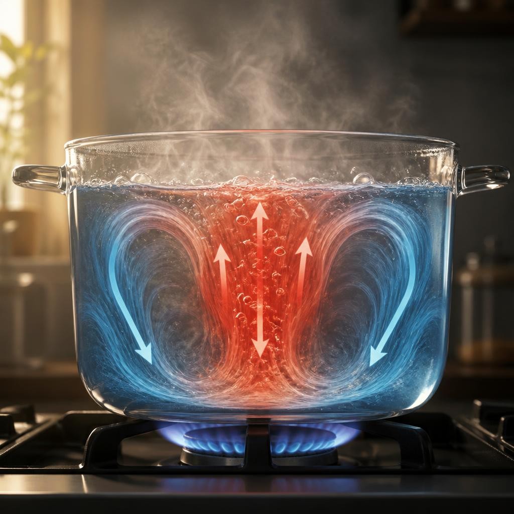 Illustration for the English word “convection”