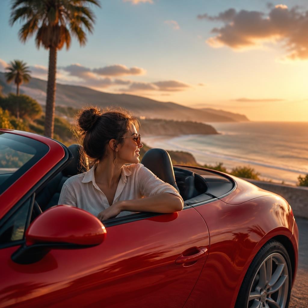 Illustration for the English word “convertible”