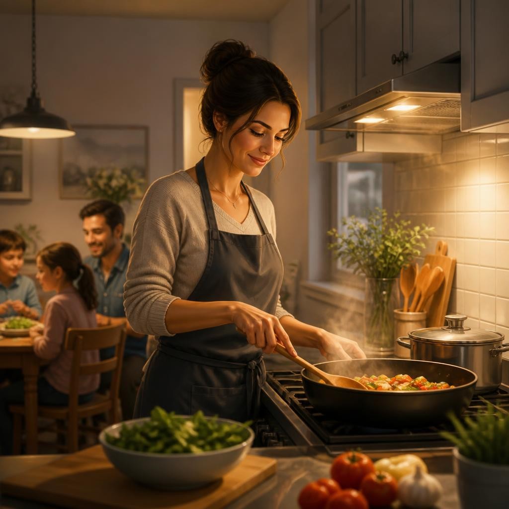 Illustration for the English word “cook”
