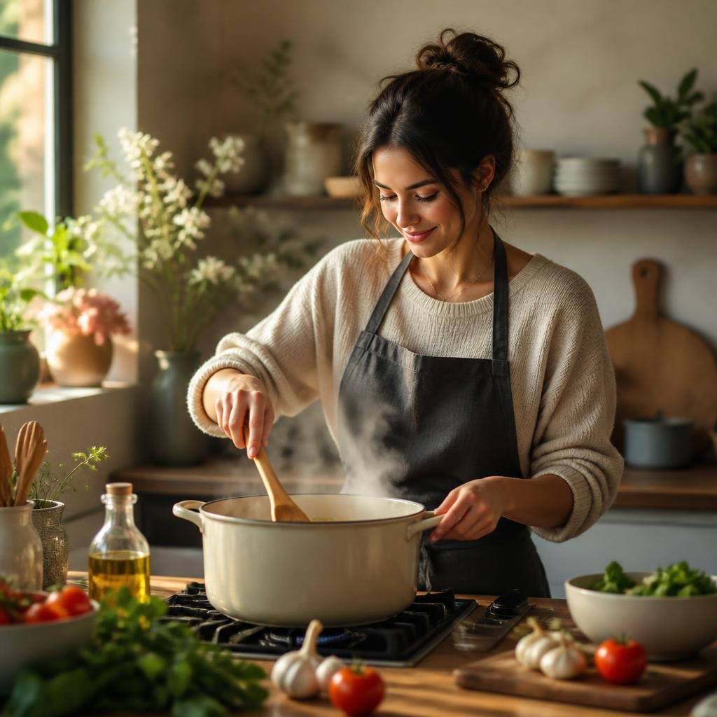 Illustration for the English word “cooking”