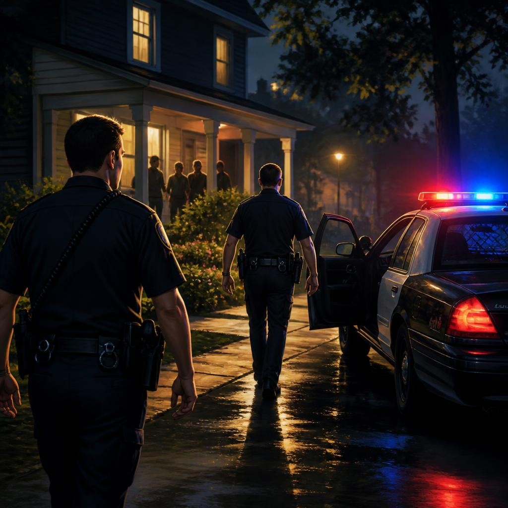 Illustration for the English word “cops”