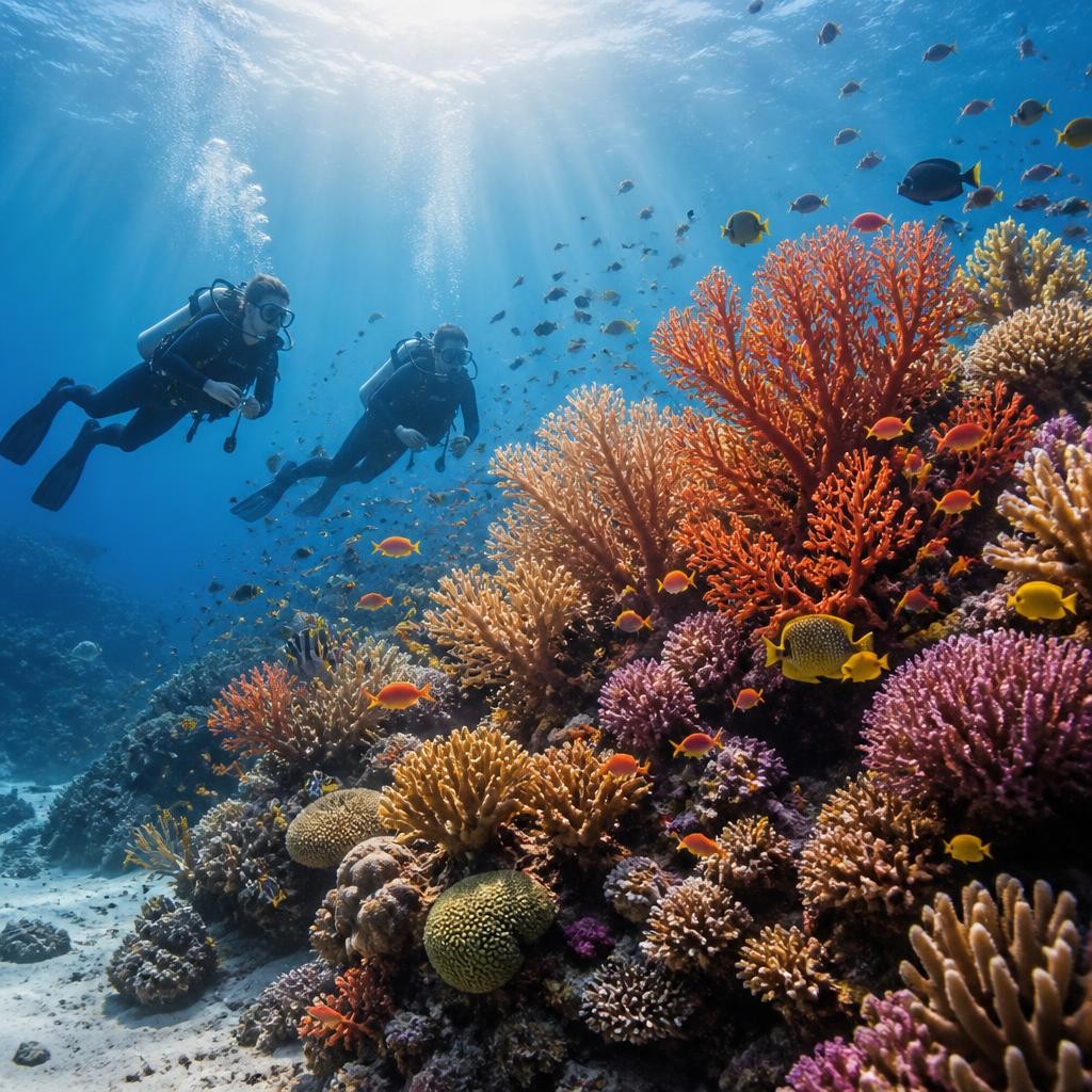 Illustration for the English word “coral”