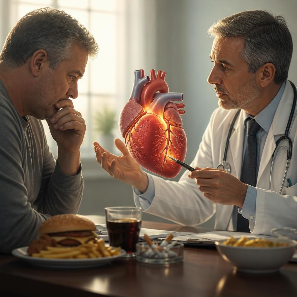 Illustration for the English word “coronary”