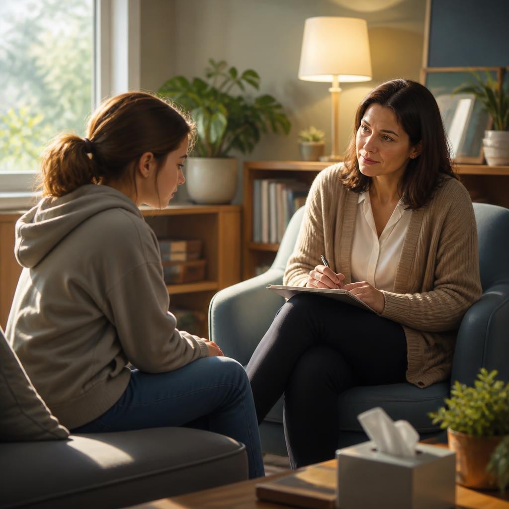 Illustration for the English word “counsellor”