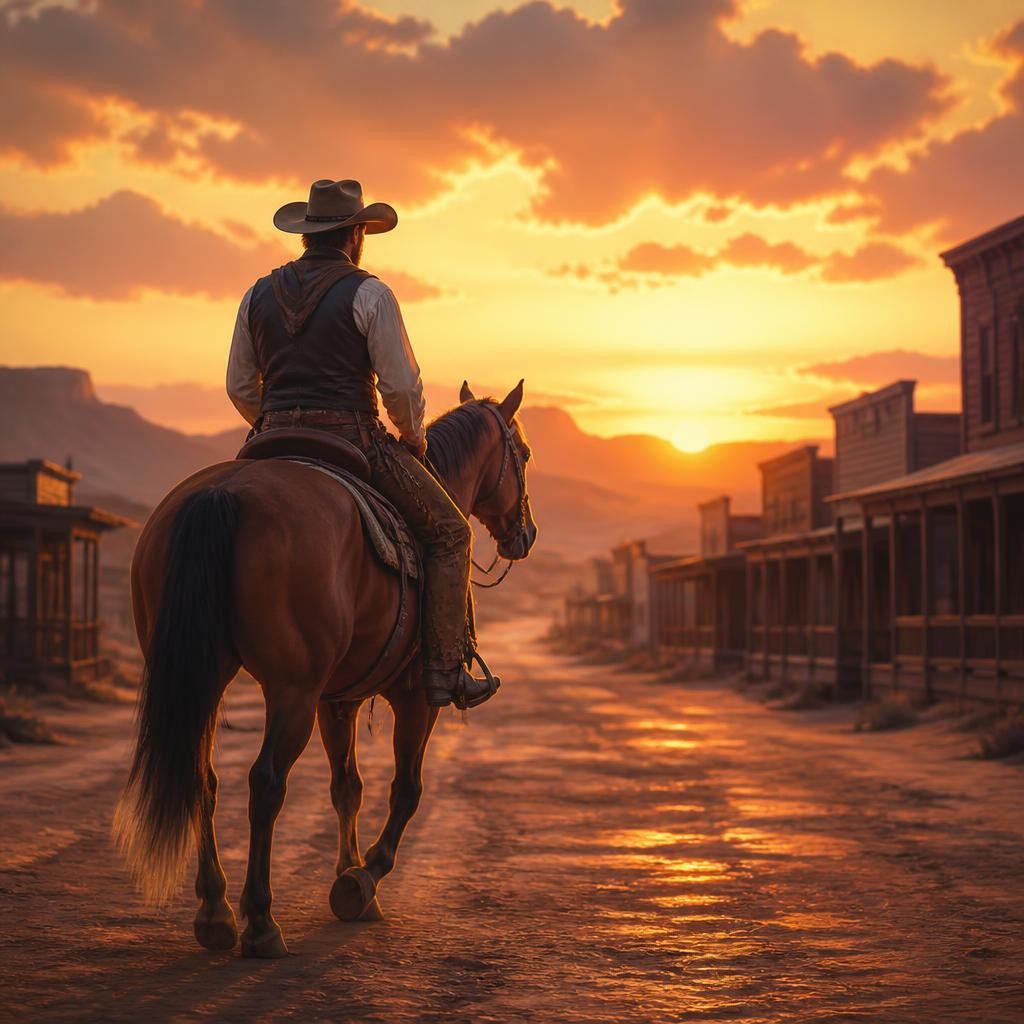 Illustration for the English word “cowboy”