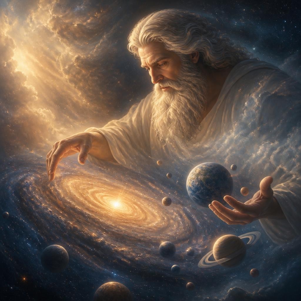 Illustration for the English word “creator”
