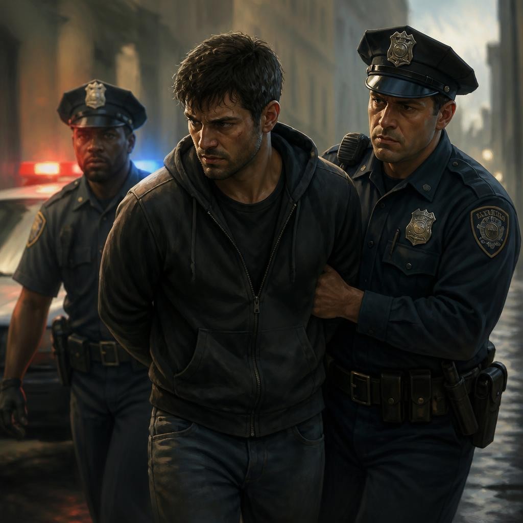 Illustration for the English word “criminal”