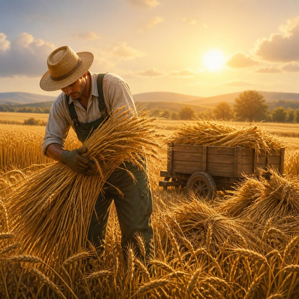Illustration for the English word “crop”