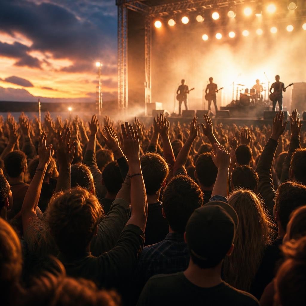 Illustration for the English word “crowd”